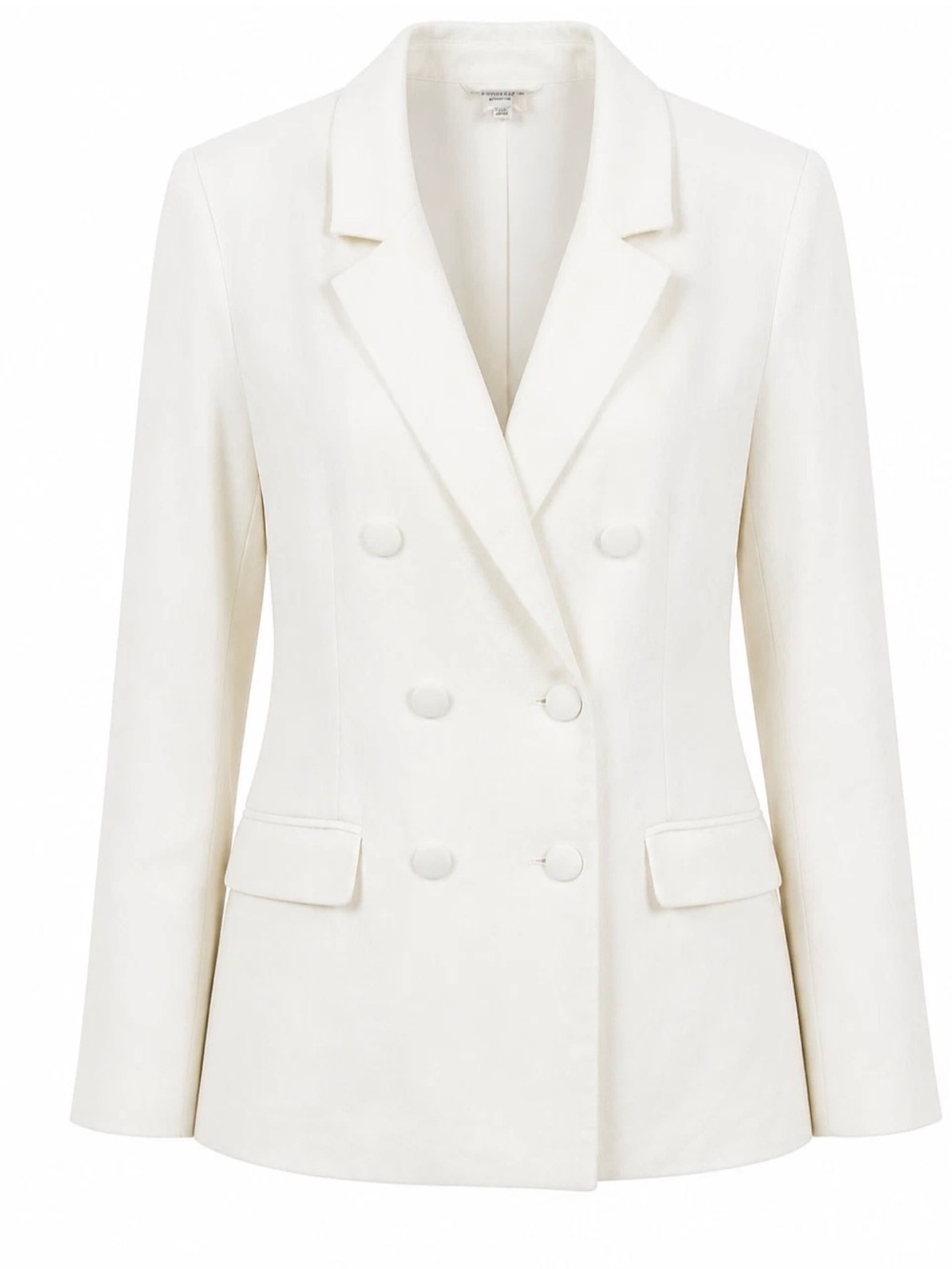 Guess Double-Breasted Cream Blazer